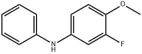 Benzenamine, 3-fluoro-4-methoxy-N-phenyl- Structure