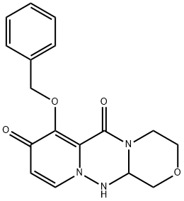 7-(Benzyloxy)-3,4,12,12a-tetrahydro-1H-[1,4]oxazino[3,4-c]pyrido[2,1-f][1,2,4]triazine-6,8-dione 구조식 이미지