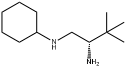 1,2-Butanediamine, N1-cyclohexyl-3,3-dimethyl-, (2S)- Structure