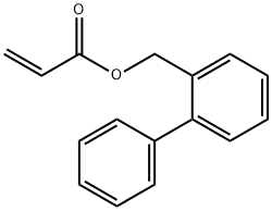 2-?Propenoic acid, [1,?1'-?biphenyl]?-?2-?ylmethyl ester 구조식 이미지