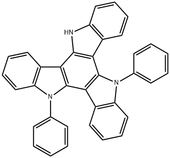 5H-Diindolo[3,2-a:3',2'-c]carbazole, 10,15-dihydro-5,10-diphenyl- Structure