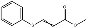 2-Propenoic acid, 3-(phenylthio)-, methyl ester Structure