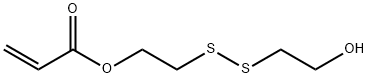 2-Propenoic acid, 2-[(2-hydroxyethyl)dithio]ethyl ester Structure