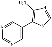 4-Thiazolamine, 5-(5-pyrimidinyl)- Structure