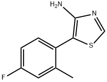 4-Thiazolamine, 5-(4-fluoro-2-methylphenyl)- Structure