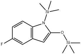 1H-Indole, 5-fluoro-1-(trimethylsilyl)-2-[(trimethylsilyl)oxy]- Structure
