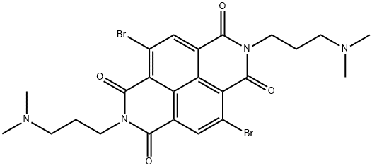 4,9-Dibromo-2,7-bis(3-(dimethylamino)propyl)benzo[lmn][3,8]phenanthroline-1,3,6,8(2H,7H)-tetraone Structure