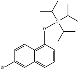 Naphthalene, 6-bromo-1-[[tris(1-methylethyl)silyl]oxy]- Structure