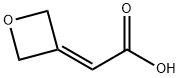 Acetic acid, 2-(3-oxetanylidene)- Structure