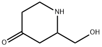 4-Piperidinone, 2-(hydroxymethyl)- Structure