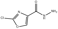 4-Oxazolecarboxylic acid, 2-chloro-, hydrazide Structure