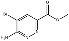 methyl 6-amino-5-bromopyridazine-3-carboxylate 구조식 이미지