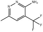 3-Pyridazinamine, 6-methyl-4-(trifluoromethyl)- 구조식 이미지