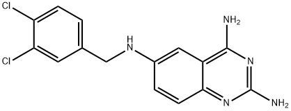 2,4,6-Quinazolinetriamine, N6-[(3,4-dichlorophenyl)methyl]- Structure
