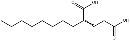 2-Pentenedioic acid, 2-octyl- Structure