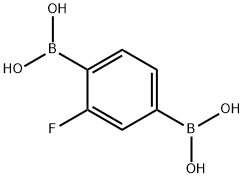 Boronic acid, B,B'-(2-fluoro-1,4-phenylene)bis- 구조식 이미지