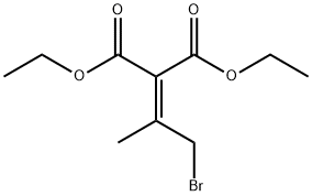 Propanedioic acid, 2-(2-bromo-1-methylethylidene)-, 1,3-diethyl ester 구조식 이미지
