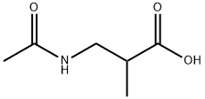 Propanoic acid, 3-(acetylamino)-2-methyl- Structure