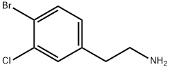 Benzeneethanamine, 4-bromo-3-chloro- Structure