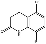 2(1H)-Quinolinone, 5-bromo-8-fluoro-3,4-dihydro- Structure