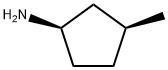 Cyclopentanamine, 3-methyl-, (1R,3S)- Structure