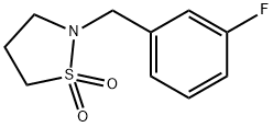 2-[(3-fluorophenyl)methyl]-1lambda6,2-thiazolidin
e-1,1-dione Structure