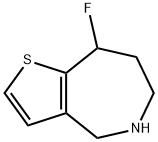 8-Fluoro-5,6,7,8-Tetrahydro-4H-Thieno[3,2-C]Azepine(WX141228) Structure