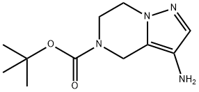 Tert-Butyl 3-Amino-6,7-Dihydropyrazolo[1,5-A]Pyrazine-5(4H)-Carboxylate(WX141188) 구조식 이미지