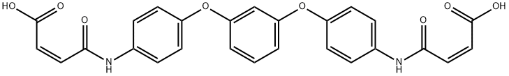 4,4′-[1,3-Phenylenebis(oxy-4,1-phenyleneimino)]bis[4-oxo-2-Butenoic acid 구조식 이미지