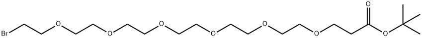 Bromo-PEG6-t-butyl ester Structure