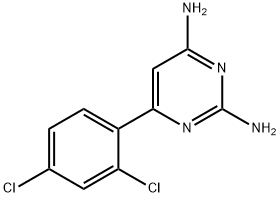 6-(2,4-dichlorophenyl)pyrimidine-2,4-diamine 구조식 이미지