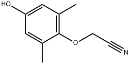 2-(4-Hydroxy-2,6-dimethylphenoxy)acetonitrile Structure