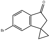 Spiro[cyclopropane-1,1'-[1H]inden]-3'(2'H)-one, 6'-bromo- Structure