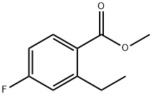 Benzoic acid, 2-ethyl-4-fluoro-, methyl ester Structure