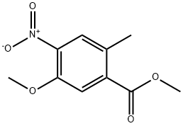 Benzoic acid, 5-methoxy-2-methyl-4-nitro-, methyl ester Structure