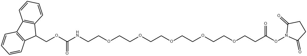 Fmoc-PEG5-NHS ester 구조식 이미지