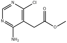 methyl 2-(4-amino-6-chloropyrimidin-5-yl)acetate Structure