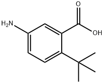 Benzoic acid, 5-amino-2-(1,1-dimethylethyl)- Structure