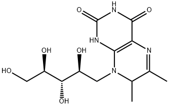 6,7-Dimethyl-8-((2S,3S,4R)-2,3,4,5-Tetrahydroxypentyl)-7,8-Dihydropteridine-2,4(1H,3H)-Dione(WX141992) Structure