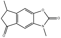 2H-Indeno[5,6-d]oxazole-2,5(3H)-dione, 6,7-dihydro-3,7-dimethyl- Structure