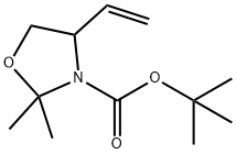 3-Oxazolidinecarboxylic acid, 4-ethenyl-2,2-dimethyl-, 1,1-dimethylethyl ester Structure