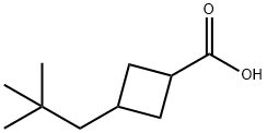 3-(2,2-dimethylpropyl)cyclobutane-1-carboxylic acid Structure