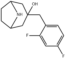 3-[(2,4-difluorophenyl)methyl]-8-azabicyclo[3.2.1]octan-3-ol 구조식 이미지