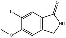 1H-Isoindol-1-one, 6-fluoro-2,3-dihydro-5-methoxy- Structure