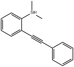 Benzene, 1-(dimethylsilyl)-2-(2-phenylethynyl)- Structure