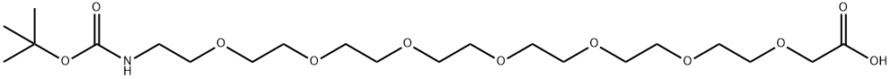 BocNH-PEG7-CH2COOH
 Structure