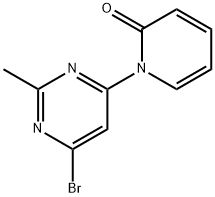 4-Bromo-2-methyl-6-(1H-pyridin-2-one)pyrimidine Structure