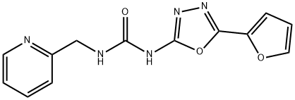 N-[5-(2-Furanyl)-1,3,4-oxadiazol-2-yl]-N′-(2-pyridinylmethyl)-urea Structure