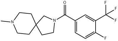 (4-fluoro-3-(trifluoromethyl)phenyl)(8-methyl-2,8-diazaspiro[4.5]decan-2-yl)methanone(WXFC0745) Structure