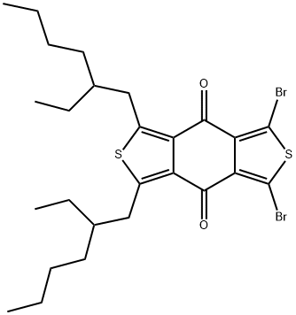 1,3-dibromo-5,7-bis(2-ethylhexyl)benzo[1,2-c:4,5-c']dithiophene-4,8-dione Structure